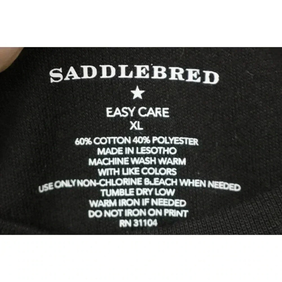 Saddlebred Long Sleeve Built in Tee Men's Top-Size XL-New with Tags - Picture 5 of 7